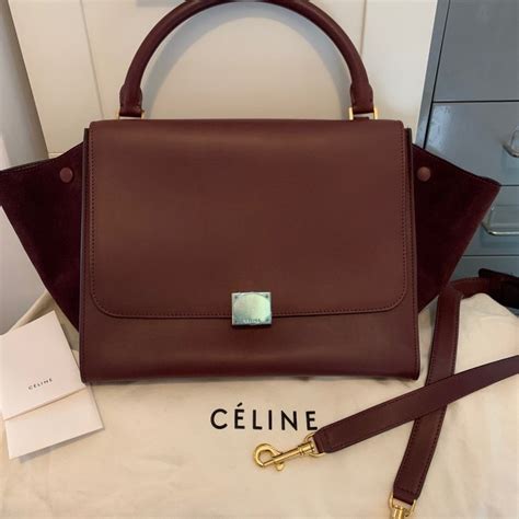 celebrities celine trapeze bag|Trapèze leather crossbody bag Celine Black in Leather .